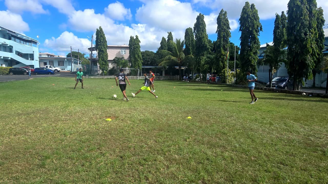 Volleyball practice session